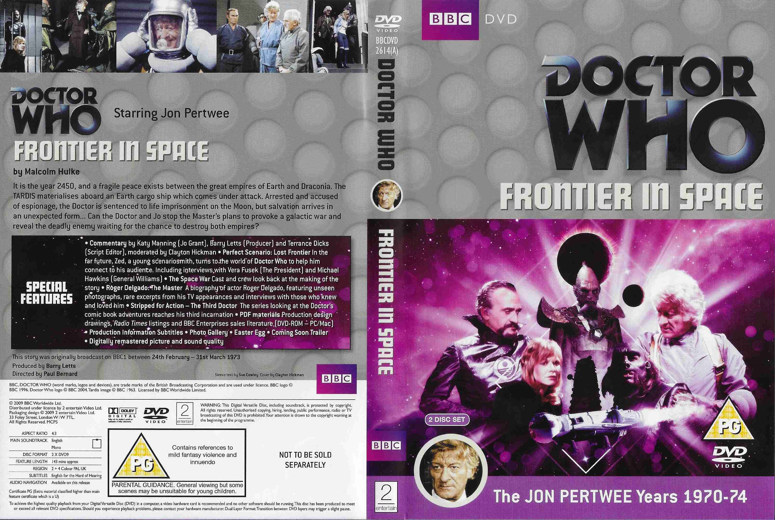 Picture of BBCDVD 2614A Doctor Who - Frontier in space by artist Malcolm Hulke from the BBC records and Tapes library
